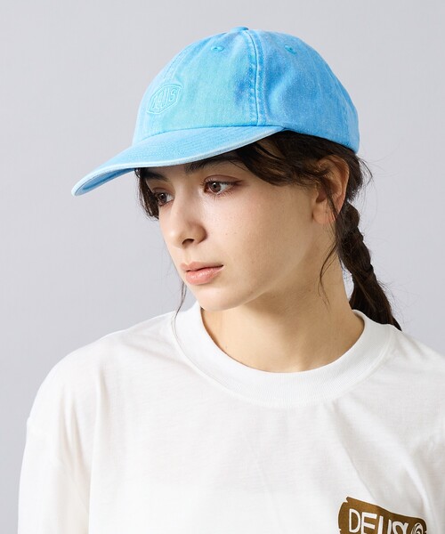 DEUS EX MACHINA(デウスエクスマキナ)の「【Deus Ex Machina / デウスエクスマキナ】 Shield Garment Dyed Dad Cap / キャップ / 帽子 / ユニセックス(キャップ・メンズ・ブルー/ブルー系その他/ブラック・フリー)」の3枚目の写真