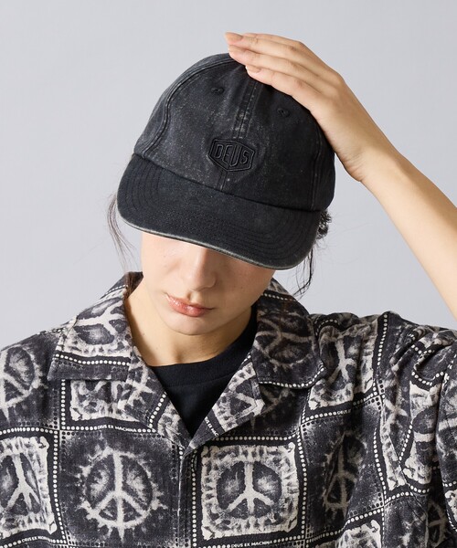 DEUS EX MACHINA(デウスエクスマキナ)の「【Deus Ex Machina / デウスエクスマキナ】 Shield Garment Dyed Dad Cap / キャップ / 帽子 / ユニセックス(キャップ・メンズ・ブルー/ブルー系その他/ブラック・フリー)」の5枚目の写真