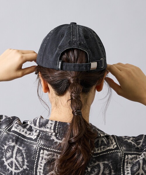 DEUS EX MACHINA(デウスエクスマキナ)の「【Deus Ex Machina / デウスエクスマキナ】 Shield Garment Dyed Dad Cap / キャップ / 帽子 / ユニセックス(キャップ・メンズ・ブルー/ブルー系その他/ブラック・フリー)」の6枚目の写真