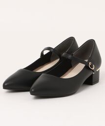 ABC SELECT エービーシーセレクト PUFF PTD ST 4 パフポインテッドストラップパンプス4 W5080 BLACK