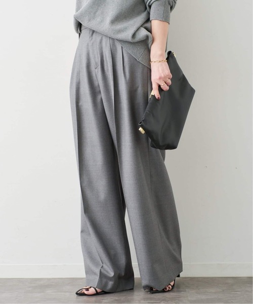 Deuxieme Classe（ドゥーズィエムクラス）の「*Tapered タックパンツ（スラックス・レディース・グレー/ベージュ系その他・36/38/34）」の11枚目の写真