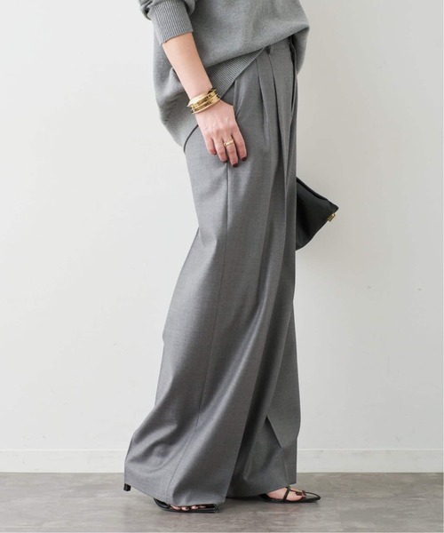Deuxieme Classe（ドゥーズィエムクラス）の「*Tapered タックパンツ（スラックス・レディース・グレー/ベージュ系その他・36/38/34）」の12枚目の写真