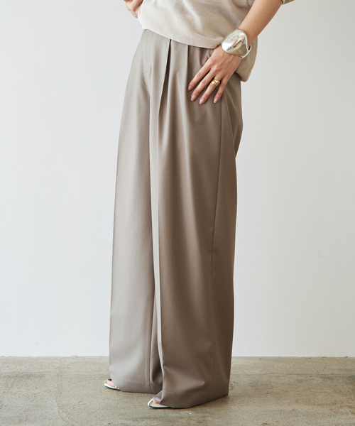 Tapered タックパンツ（スラックス）｜Deuxieme Classe