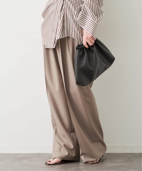 Deuxieme Classe(ドゥーズィエムクラス)の「*Tapered タックパンツ(スラックス・レディース・グレー/ベージュ系その他/ベージュ・36/38/34)」の4枚目の写真