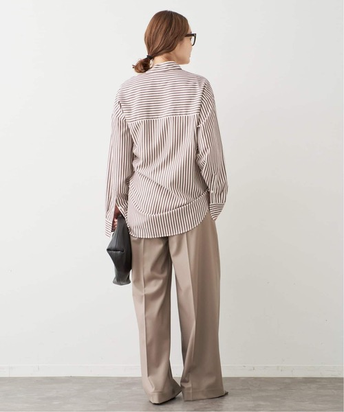 Deuxieme Classe(ドゥーズィエムクラス)の「*Tapered タックパンツ(スラックス・レディース・グレー/ベージュ系その他/ベージュ・36/38/34)」の7枚目の写真