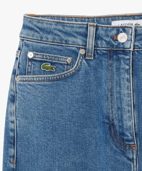 LACOSTE(ラコステ)の「ハイウエスト ストレッチストレートデニムパンツ(デニムパンツ・レディース・ブルー・40/38/36/34)」の5枚目の写真