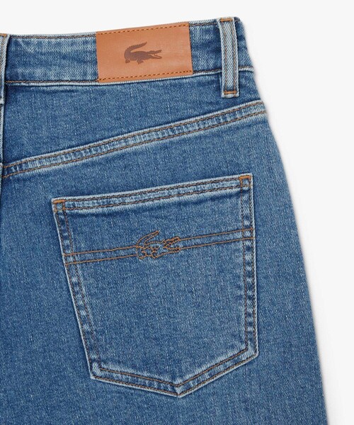 LACOSTE(ラコステ)の「ハイウエスト ストレッチストレートデニムパンツ(デニムパンツ・レディース・ブルー・40/38/36/34)」の6枚目の写真