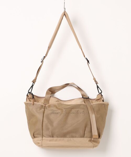 KATHARINE ROSS(キャサリンロス)の「【KATHARINE ROSS】メッシュポケットミドルトートバッグ(トートバッグ・レディース・ブラック/ライトベージュ・MEDIUM)」の2枚目の写真