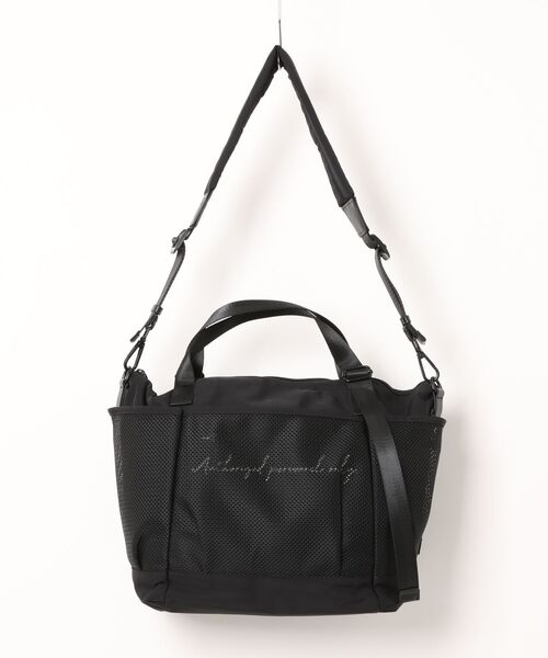 KATHARINE ROSS(キャサリンロス)の「【KATHARINE ROSS】メッシュポケットミドルトートバッグ(トートバッグ・レディース・ブラック/ライトベージュ・MEDIUM)」の1枚目の写真