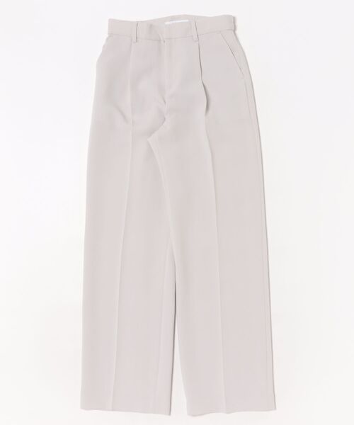 m.f.editorial（エムエフエディトリアル）の「【ストレッチ UV ウォッシャブル】m.f.エディトリアル レディース トリアセライク ワイドパンツ ライトグレー(セットアップ可能)（スーツパンツ・レディース・ライトグレー・X-LARGE/LARGE/MEDIUM/S）」の13枚目の写真