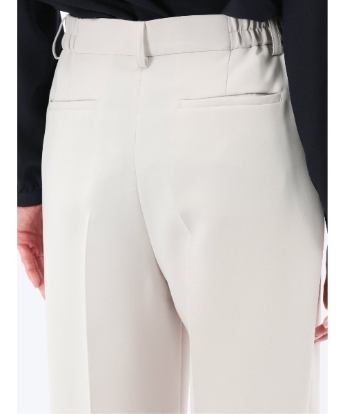 m.f.editorial（エムエフエディトリアル）の「【ストレッチ UV ウォッシャブル】m.f.エディトリアル レディース トリアセライク ワイドパンツ ライトグレー(セットアップ可能)（スーツパンツ・レディース・ライトグレー・X-LARGE/LARGE/MEDIUM/S）」の12枚目の写真