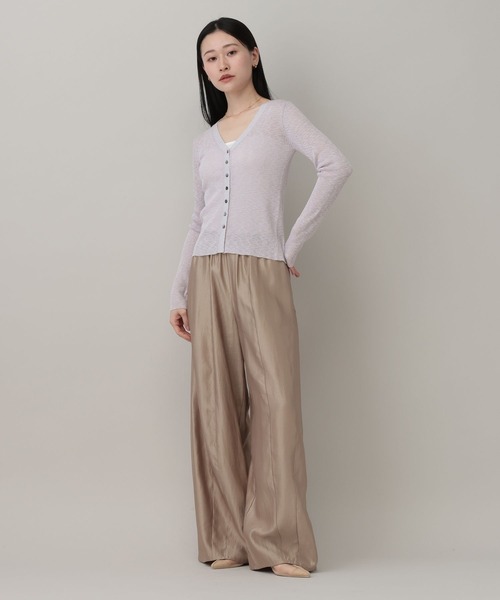 A part by(アパートバイ)の「シアーVカーディガン(カーディガン/ボレロ・レディース・ライトピンク/ブルー系その他2/ライトグレー・FREE)」の11枚目の写真