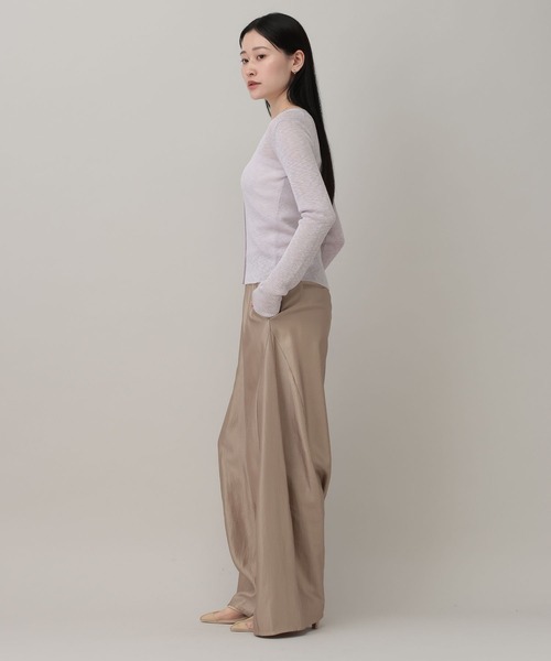 A part by(アパートバイ)の「シアーVカーディガン(カーディガン/ボレロ・レディース・ライトピンク/ブルー系その他2/ライトグレー・FREE)」の12枚目の写真