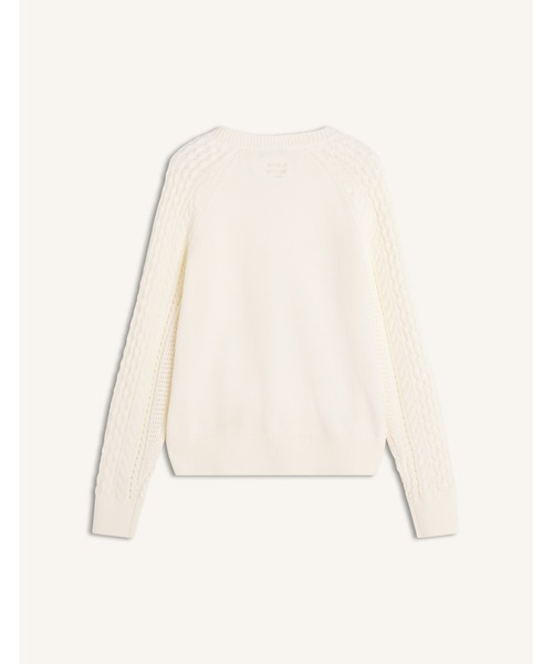 Maison Kitsune(メゾンキツネ)の「CABLE KNIT CARDIGAN(カーディガン/ボレロ・レディース・アイボリー・S/XS/M/L)」の2枚目の写真