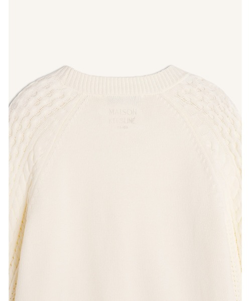 Maison Kitsune(メゾンキツネ)の「CABLE KNIT CARDIGAN(カーディガン/ボレロ・レディース・アイボリー・S/XS/M/L)」の3枚目の写真