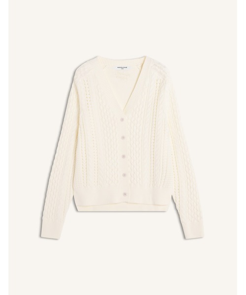 Maison Kitsune(メゾンキツネ)の「CABLE KNIT CARDIGAN(カーディガン/ボレロ・レディース・アイボリー・S/XS/M/L)」の7枚目の写真
