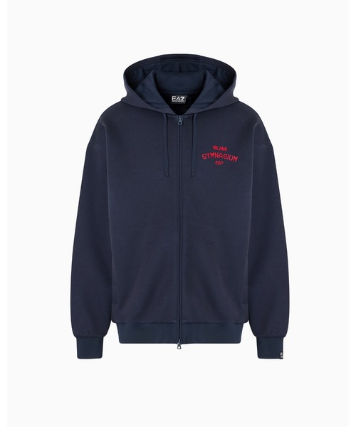 EMPORIO ARMANI EA7（エンポリオアルマーニイーエーセブン）の「【エンポリオ アルマーニ EA7】Club House ジップアップスウェットシャツ ストレッチコットンインターロック（スウェット・メンズ・ネイビー・MEDIUM/X-LARGE/XX-LARGE）」の4枚目の写真