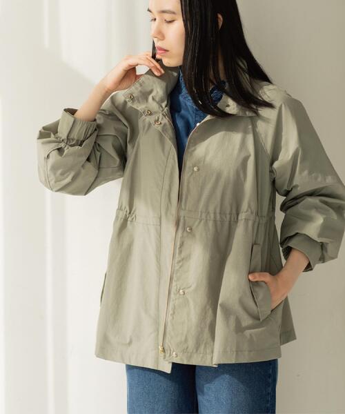 OPAQUE.CLIP（オペークドットクリップ）の「撥水スタンドZIPブルゾン【洗濯機OK/UVケア/花粉対応】（ブルゾン・レディース・カーキ/ブラック/オフホワイト・42/40/38）」の11枚目の写真