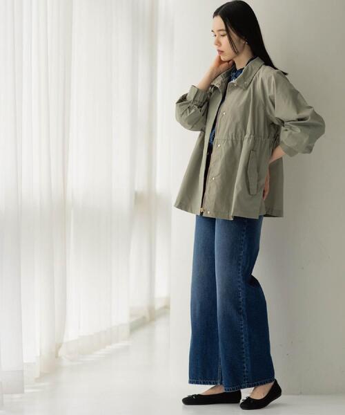 OPAQUE.CLIP（オペークドットクリップ）の「撥水スタンドZIPブルゾン【洗濯機OK/UVケア/花粉対応】（ブルゾン・レディース・カーキ/ブラック/オフホワイト・42/40/38）」の15枚目の写真