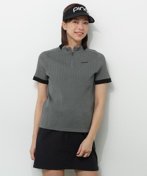 PING（ピン）の「【PING APPAREL】長袖ハーフジップニット（ニット/セーター・レディース・ブラック/グレー/ホワイト・L/LL/M/S）」の11枚目の写真