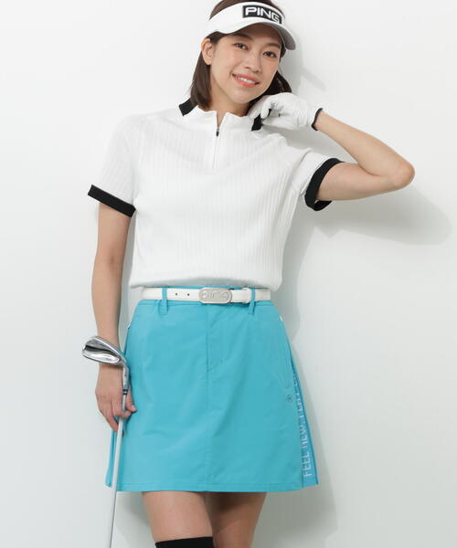 PING（ピン）の「【PING APPAREL】長袖ハーフジップニット（ニット/セーター・レディース・ブラック/グレー/ホワイト・L/LL/M/S）」の2枚目の写真