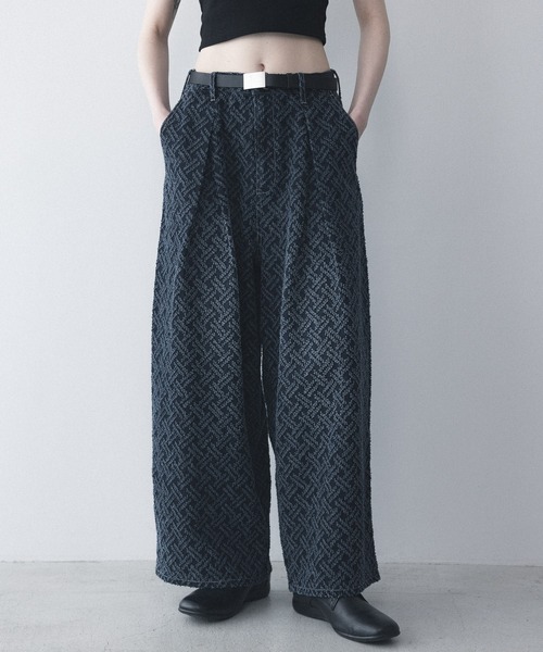 remer（リメール）の「ルーズニードルデニムパンツ / loose needle denim PT（デニムパンツ・メンズ・インディゴブルー/ブラック・LARGE/X-SMALL/MEDIUM/SMALL）」の7枚目の写真