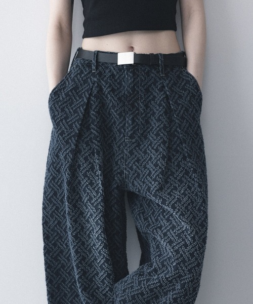 remer（リメール）の「ルーズニードルデニムパンツ / loose needle denim PT（デニムパンツ・メンズ・インディゴブルー/ブラック・LARGE/X-SMALL/MEDIUM/SMALL）」の11枚目の写真