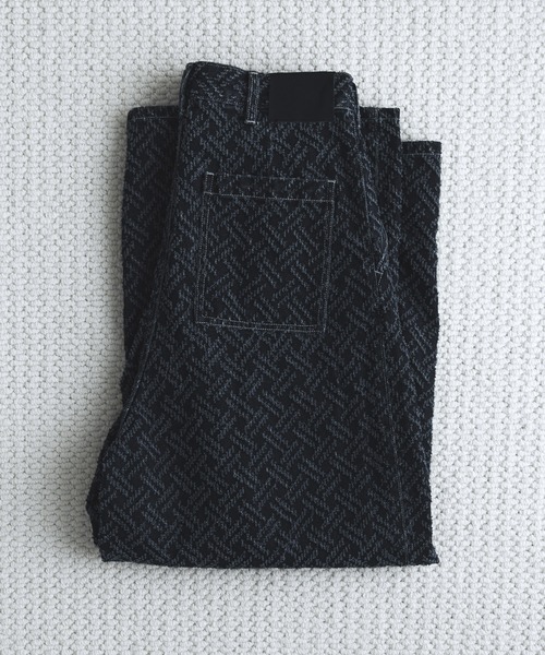 remer（リメール）の「ルーズニードルデニムパンツ / loose needle denim PT（デニムパンツ・メンズ・インディゴブルー/ブラック・LARGE/X-SMALL/MEDIUM/SMALL）」の15枚目の写真