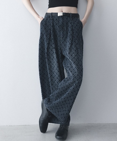 remer（リメール）の「ルーズニードルデニムパンツ / loose needle denim PT（デニムパンツ・メンズ・インディゴブルー/ブラック・LARGE/X-SMALL/MEDIUM/SMALL）」の8枚目の写真