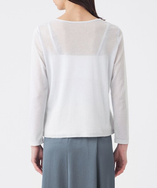 TRANS WORK(トランスワーク)の「【L】【ウォッシャブル】シアーラメフライスカットソー(Tシャツ/カットソー・レディース・ゴールド/シルバー系その他・46/44)」の8枚目の写真