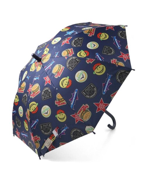 BREEZE（ブリーズ）の「【UVカット/撥水加工】晴雨兼用UVアンブレラ(サマーエール)（長傘・キッズ・ピンク/ネイビー・MEDIUM）」の7枚目の写真