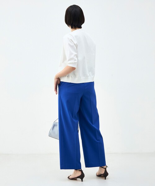 NOLLEY’S(ノーリーズ)の「《UVカット》コットンテックス6分袖カーディガン(カーディガン/ボレロ・レディース・ブラック/ミント/ホワイト/ブラウン/サーモンピンク・38)」の10枚目の写真