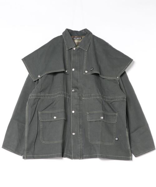 Little sunny bite(リトルサニーバイト)の「【Little sunny bite】twill jacket(その他アウター・レディース・ブラック・MEDIUM)」の1枚目の写真