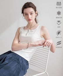 bijorie | 【bijorie】[5つの機能付き]カップ付きハーフジップタンク／NEW BASIC(タンクトップ)