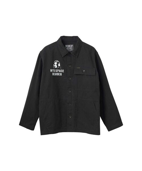 HYSTERIC GLAMOUR（ヒステリックグラマー）の「HYS SPACE BENDER M-44 HBTシャツ（ブルゾン・メンズ・ブラック/カーキ/ネイビー・X-LARGE/LARGE/MEDIUM/SMALL）」の2枚目の写真