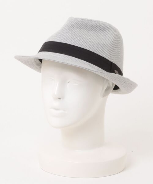 polcadot(ポルカドット)の「ワッフル生地 中折れハット / モノトーン シンプルハット(ハット・メンズ・ブラック/チャコールグレー/ライトグレー・FREE)」の3枚目の写真