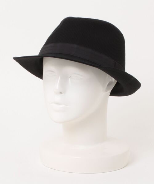 polcadot(ポルカドット)の「ワッフル生地 中折れハット / モノトーン シンプルハット(ハット・メンズ・ブラック/チャコールグレー/ライトグレー・FREE)」の1枚目の写真