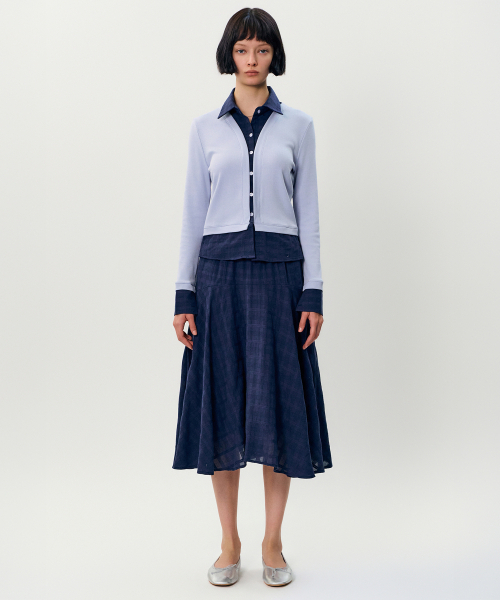 MAYVERU(メイバーユー)の「Betti flare skrit _ Navy(スカート・レディース・その他・FREE)」の2枚目の写真