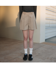 DEHEVE（デヘヴェ）の「Double Pintuck Half Pants [Beige]（その他パンツ）」