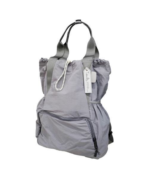 BACKYARD FAMILY(バックヤードファミリー)の「TakeMe Today 2way Purse tote(バックパック/リュック・レディース・ホワイト/ブラック/ベージュ/グレー・FREE)」の4枚目の写真