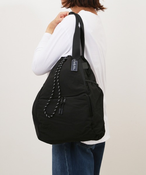 BACKYARD FAMILY(バックヤードファミリー)の「TakeMe Today 2way Purse tote(バックパック/リュック・レディース・ホワイト/ブラック/ベージュ/グレー・FREE)」の8枚目の写真