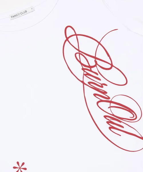 Ada.(エイダ)の「◇FANCYCLUB◇ブランド直輸入正規品/バーニング リーフ Tシャツ BURNING LEAF TEE(Tシャツ/カットソー・レディース・ホワイト/ブラック・FREE)」の13枚目の写真