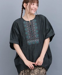 チチカカ（チチカカ）の「ネイティブシルバー刺繍プルオーバー（シャツ/ブラウス）」