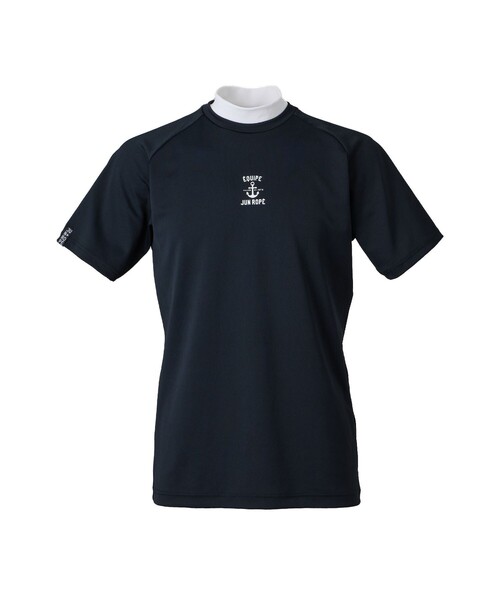 ベアスムース 半袖モックシャツ/UV・吸水・冷感（Tシャツ/カットソー