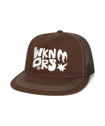 WKNDRS（ウィーキャンドース）の「EYES TRUCKER CAP (BROWN)（キャップ）」