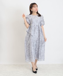 TRUDEA | バルーンスリーブジャガード(ドレス)