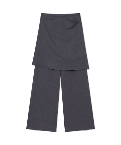 UGLY SHADOW(アグリーシャドウ)の「FLARED SKIRT PANTS(CHARCOAL)(その他パンツ・レディース・その他・SMALL/MEDIUM)」の3枚目の写真