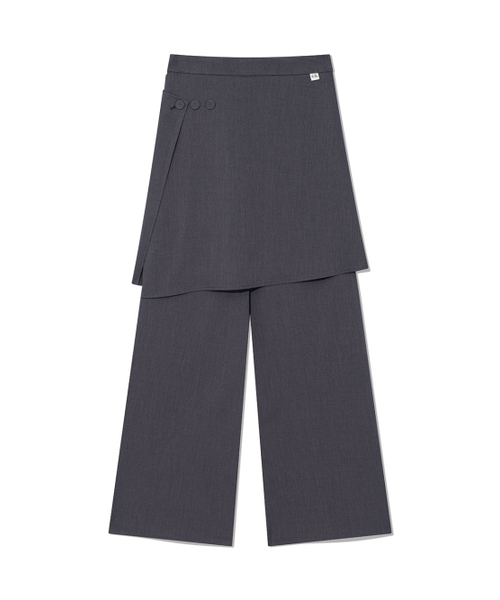 UGLY SHADOW(アグリーシャドウ)の「FLARED SKIRT PANTS(CHARCOAL)(その他パンツ・レディース・その他・SMALL/MEDIUM)」の4枚目の写真