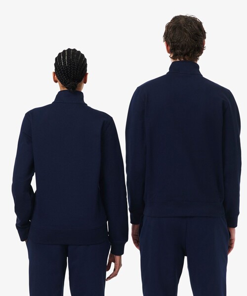 LACOSTE（ラコステ）の「ハイネックエンボスハーフジップスウェットシャツ（スウェット・メンズ・ライトグレー/ネイビー・XS/M/L/S）」の11枚目の写真