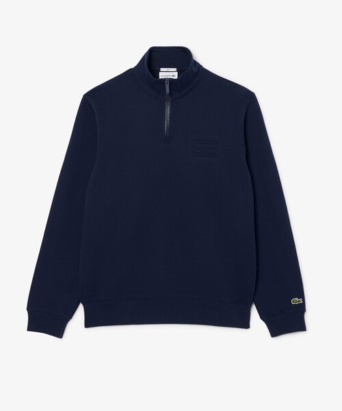 LACOSTE（ラコステ）の「ハイネックエンボスハーフジップスウェットシャツ（スウェット・メンズ・ライトグレー/ネイビー・XS/M/L/S）」の12枚目の写真